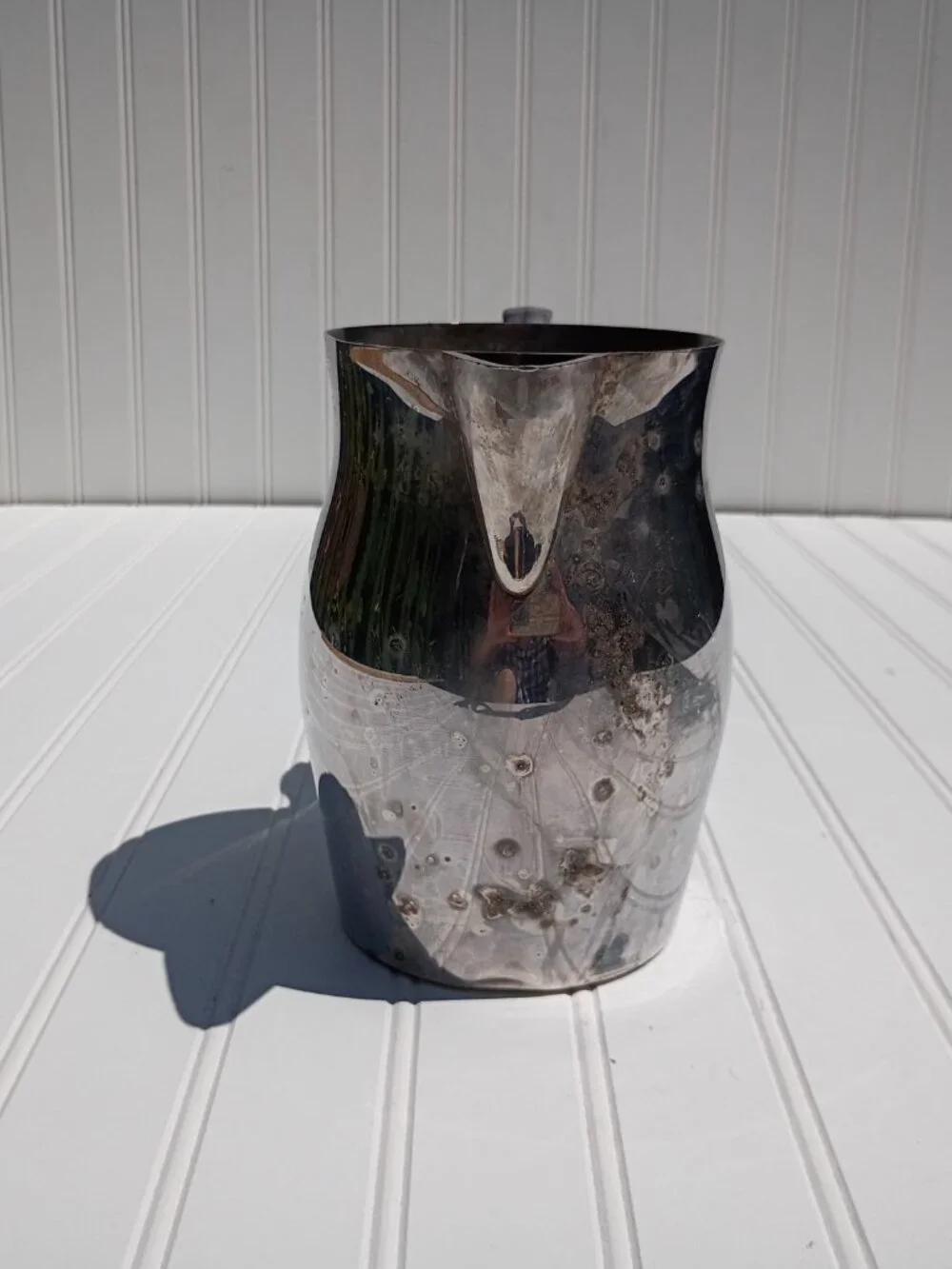 Vintage EPCA Bristol by Poole Silverplate Water Pitcher B54 Serve Ware 8.5